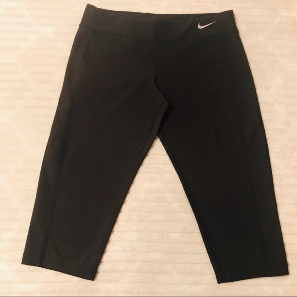 Nike Black Bike Shorts Fitted Bermuda Short Med